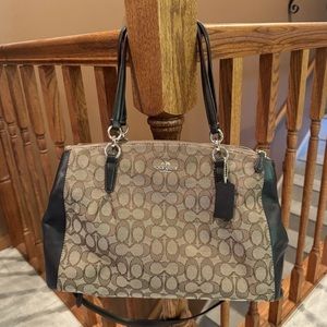 COACH Signature Shoulder Bag w/ Dust Bag